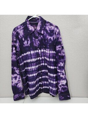 Label of Graded Goods L.O.G.G. tie Die Longsleeve shirt button size XL